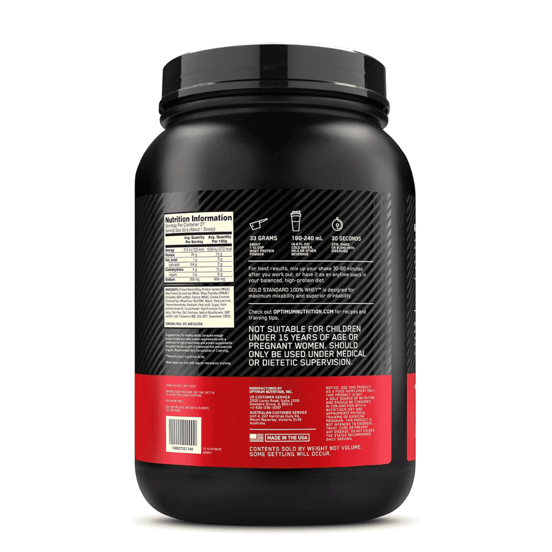 2 Lbs | Optimum Nutrition 100% Whey Gold Standard - Body Fit Supplements