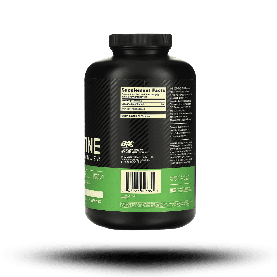 120 serv | Creatina Optimum Nutrition Powder - Body Fit Supplements