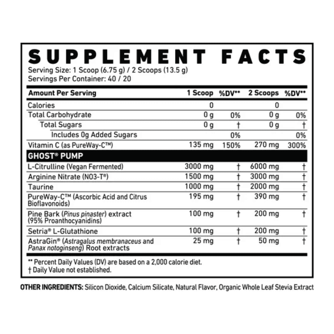 40 Serv | Ghost Pump - Body Fit Supplements