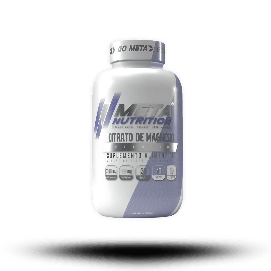 120 Caps | Citrato de Magnesio Meta Nutrition