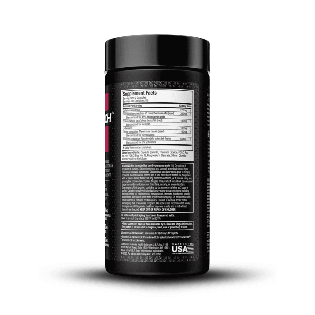 Hydroxycut Hardcore Elite Muscletech - 110 caps - Body Fit Supplements