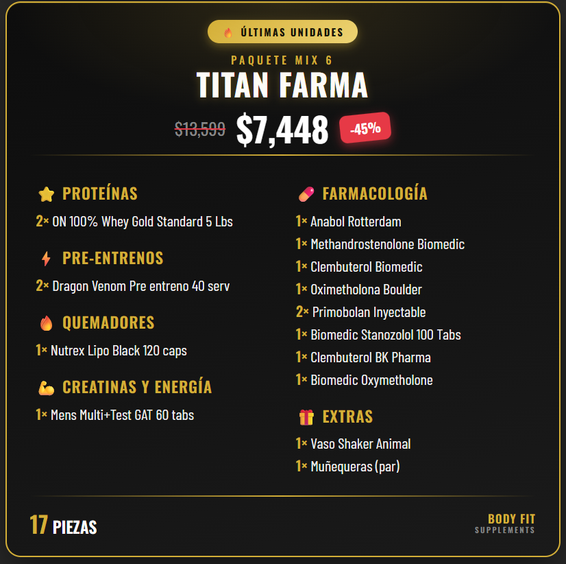 🔥 Paquete Mix 6 — Titan Farma