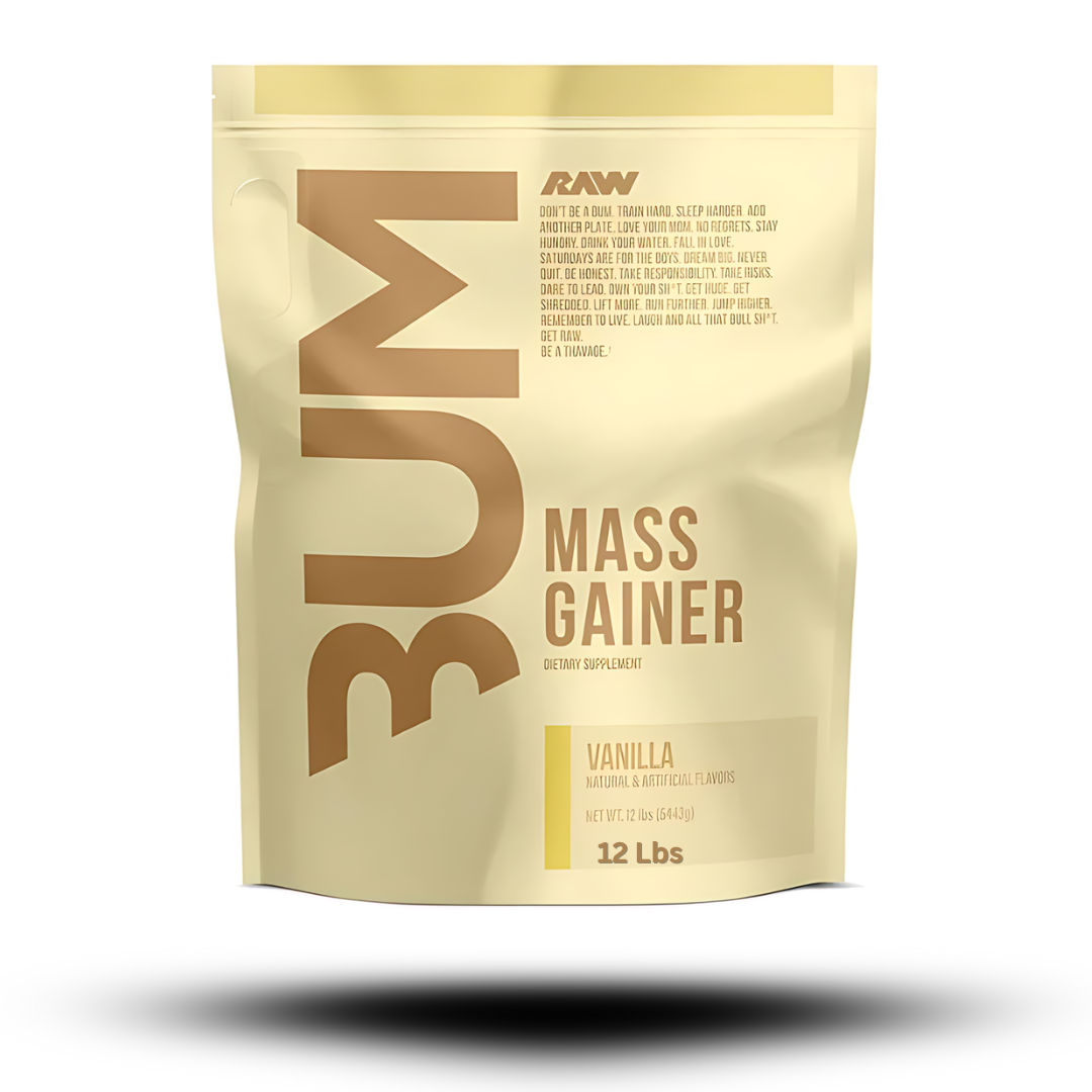 12 Lbs | Gainer Mass Raw Cbum - Body Fit Supplements