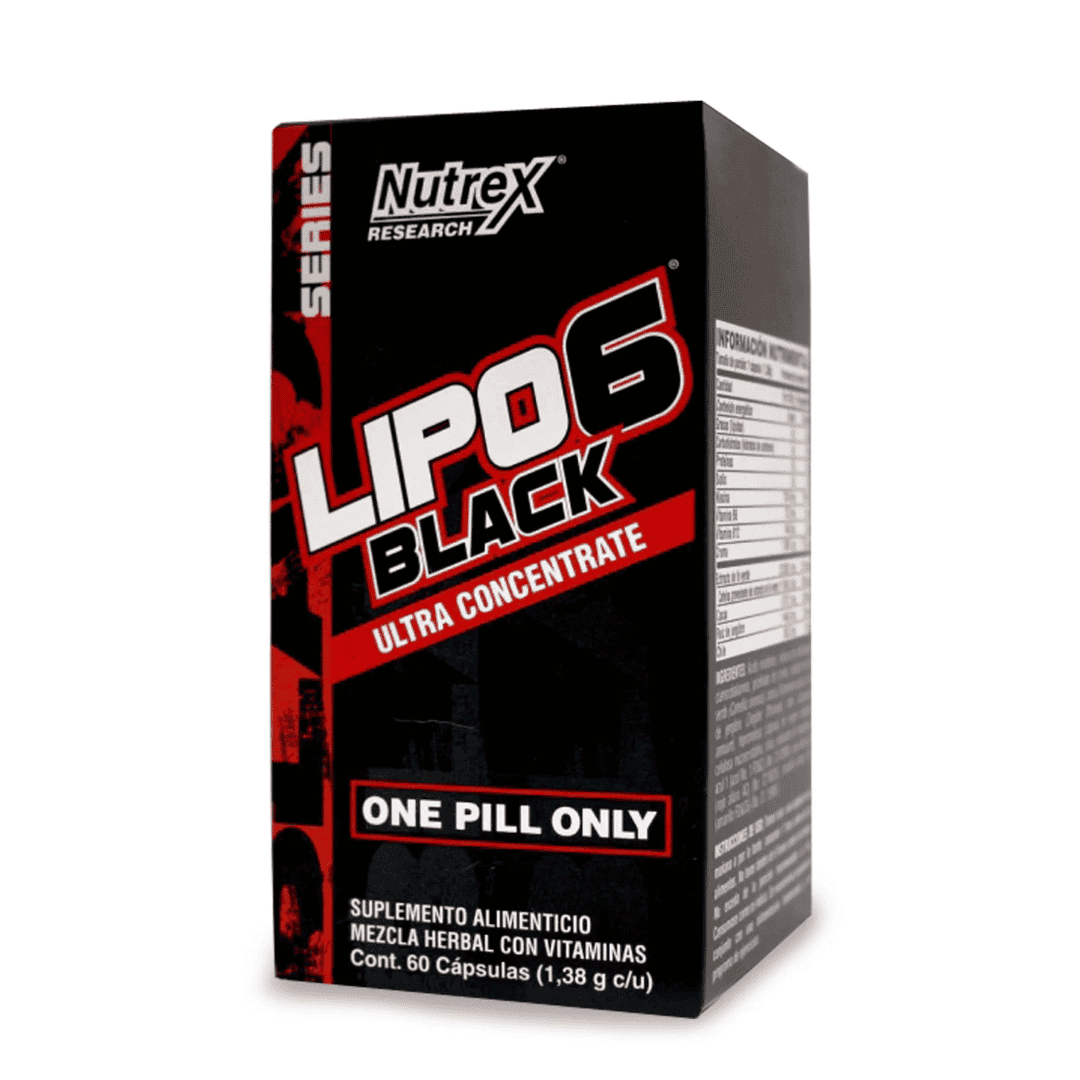 Nutrex Lipo 6 Black Uc Rojo - 60 caps - Body Fit Supplements