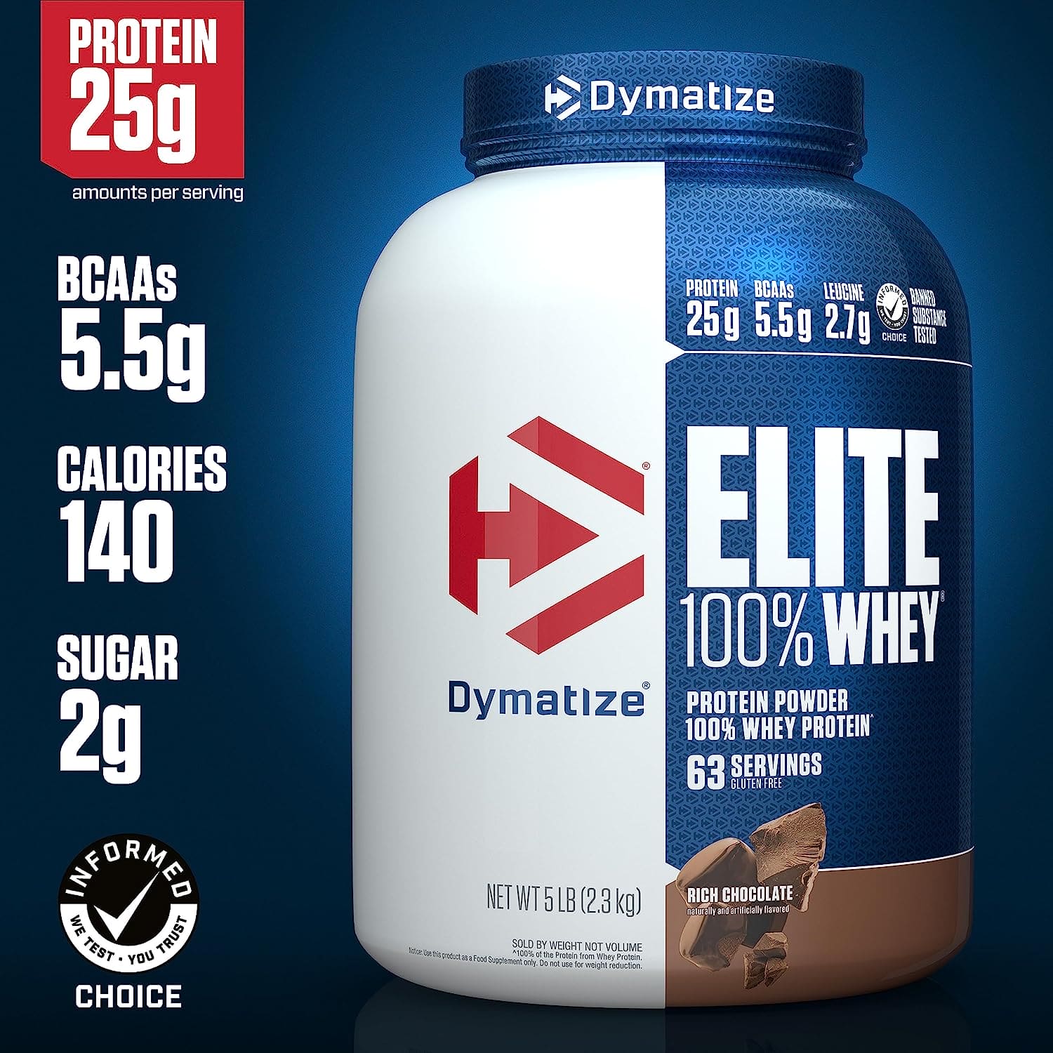 5 Lbs | Dymatize Elite Whey - Body Fit Supplements