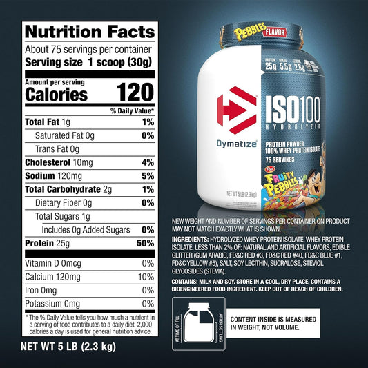 5 Lbs | Dymatize Iso 100 Hidrolizada - Body Fit Supplements