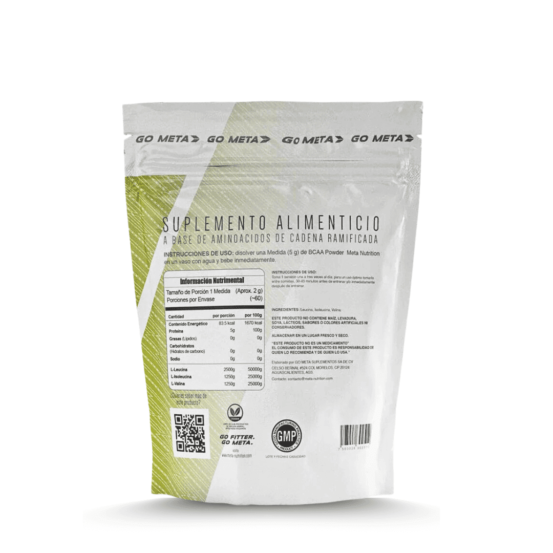 Bcaa´s Power Meta Nutrition - 60 serv - Body Fit Supplements