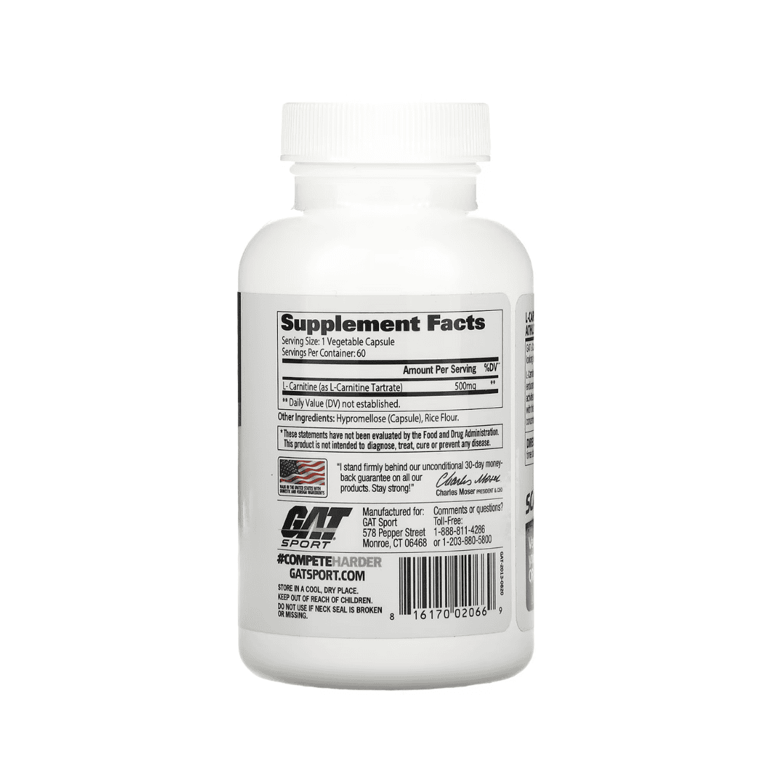 GAT L-Carnitine - 60 caps - Body Fit Supplements