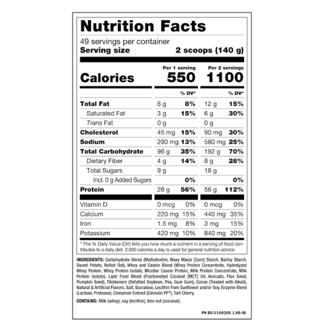 15 Lbs | Mutant Mass - Body Fit Supplements