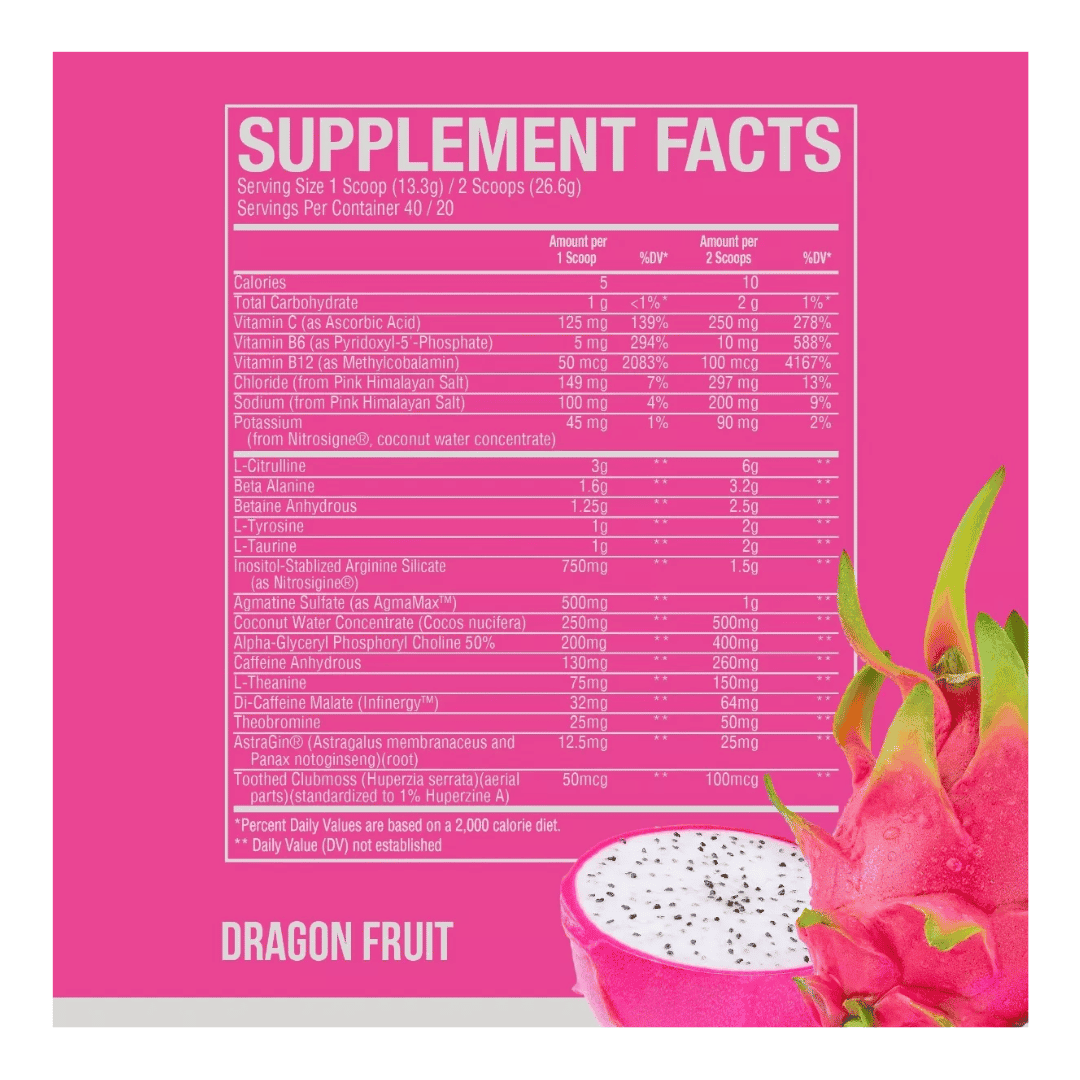 40 Serv | Pre entreno Raw Cbum Thavage Pwo - Body Fit Supplements