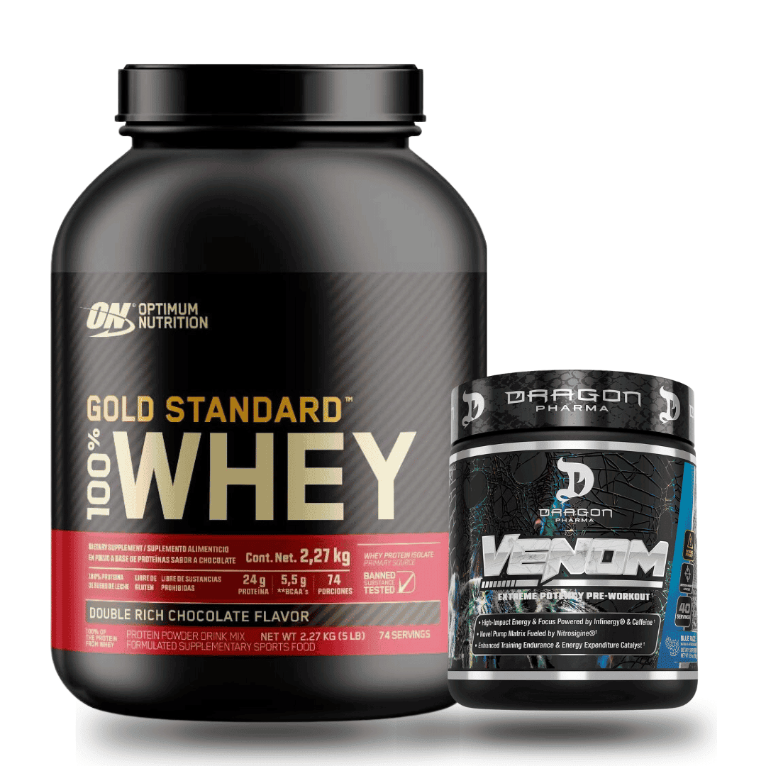 Paquete Proteina ON 5 lbs + Pre entreno Venom 40 Serv - Body Fit Supplements