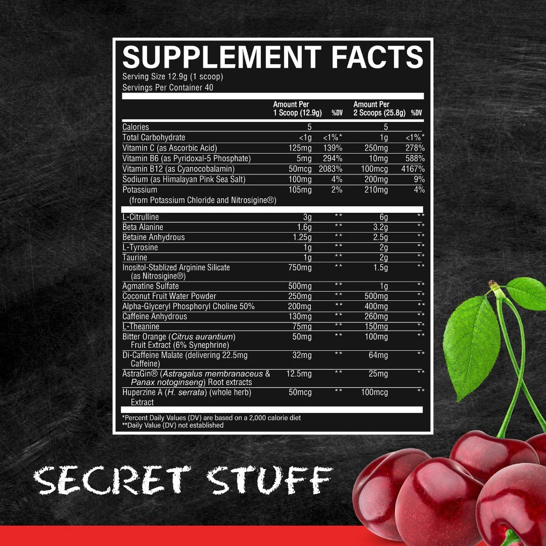 Raw Cbum Chris Secret Stuff - 40 serv