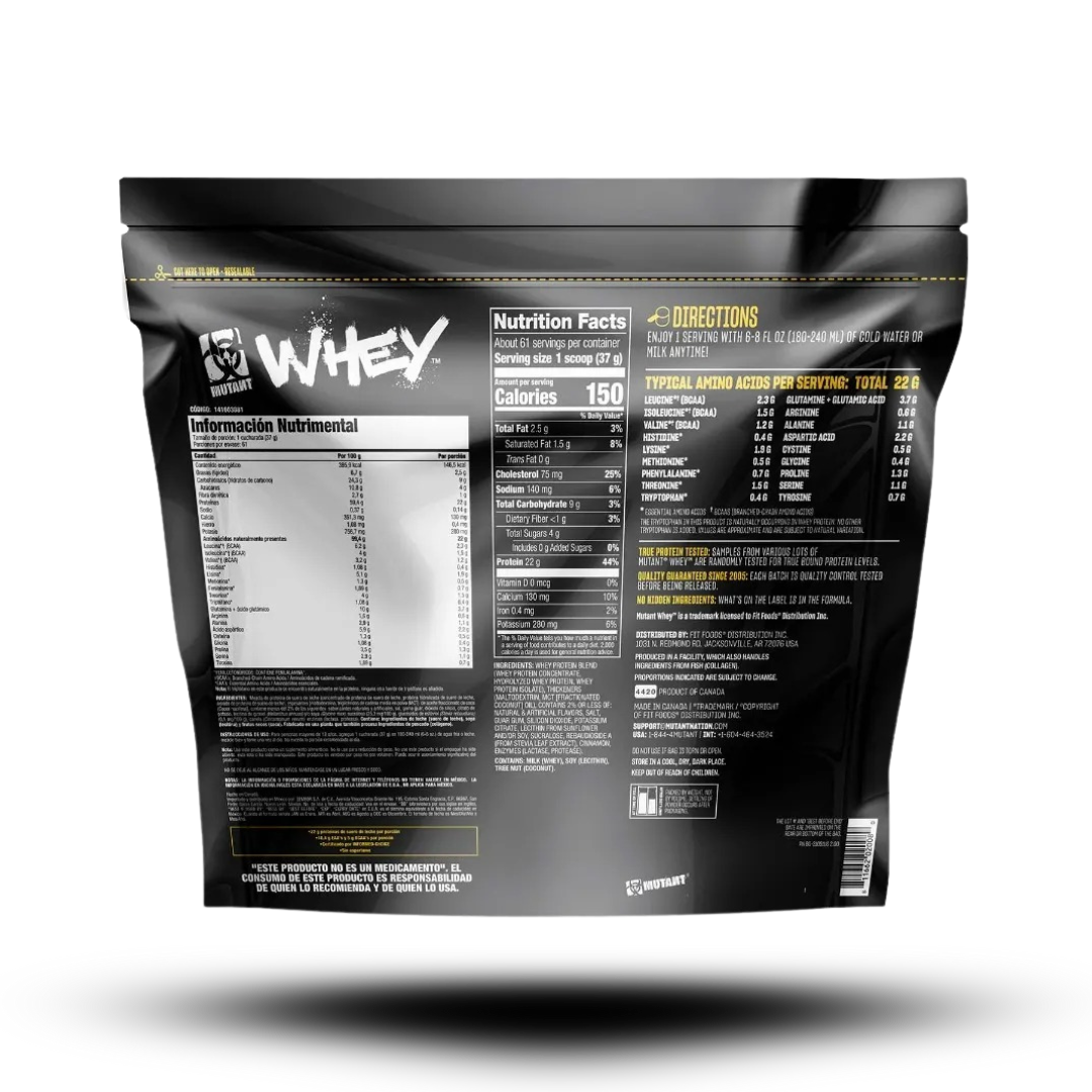 5 lbs | Proteina Mutant Whey
