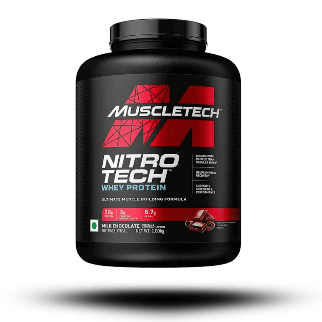 4 Lbs | Muscletech Nitro Tech Whey - Body Fit Supplements