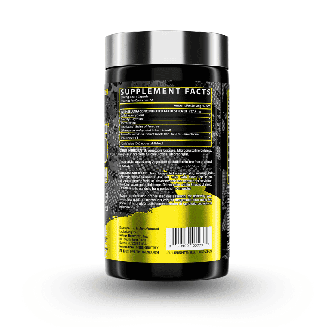 Nutrex Lipo 6 Black Uc Intense Fat Burner - 60 Caps - Body Fit Supplements