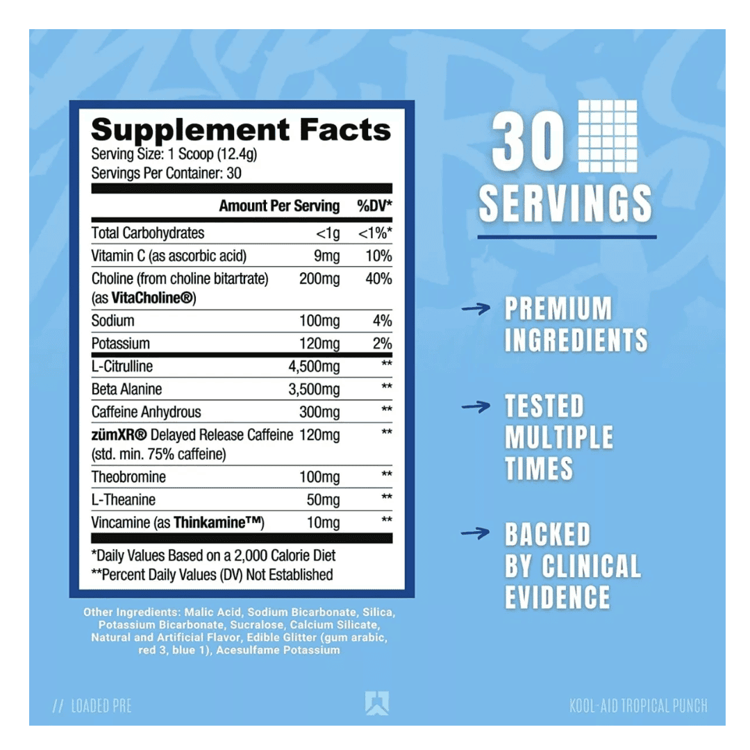 30 Serv | Ryse Loaded Pre entreno - Body Fit Supplements