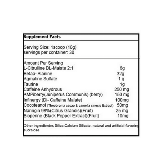 30 Serv | Pre entreno Kaioken Back - Body Fit Supplements
