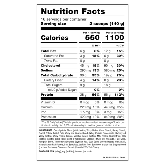 5 Lbs | Proteina Mutant Mass - Body Fit Supplements