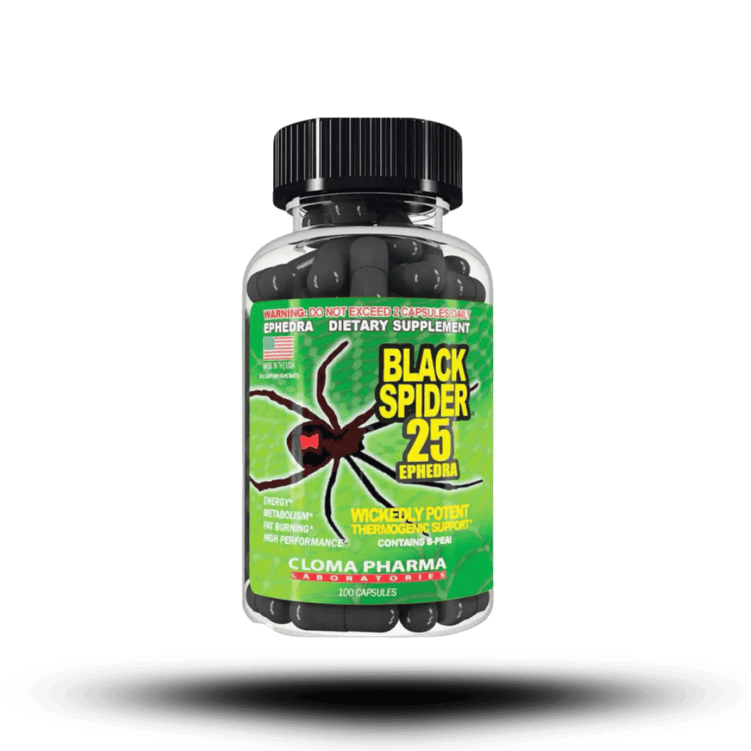 Black Spider 25 Cloma Pharma - 100 caps - Body Fit Supplements