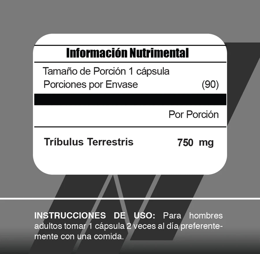 90 Caps | Tribulus Meta Nutrition - Body Fit Supplements