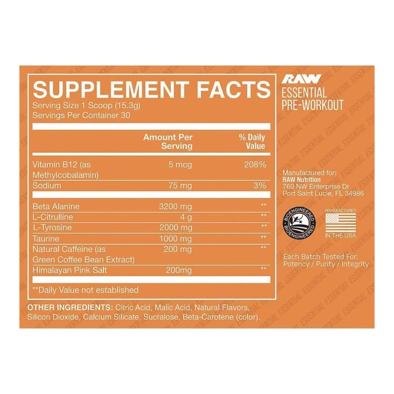 30 Serv | Raw Cbum Essential Pwo - Body Fit Supplements
