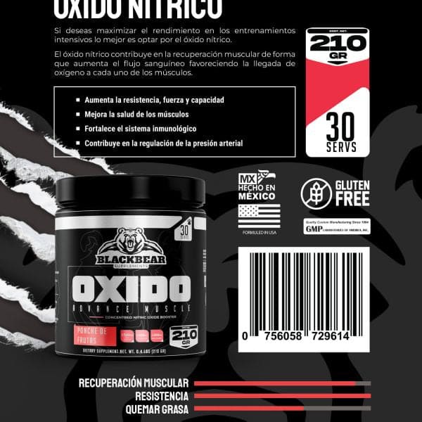 30 serv | Blackbear Oxido Pre entreno - Body Fit Supplements