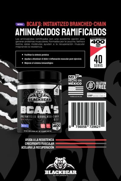 BCAA'S Backbear - 40 Serv - Body Fit Supplements