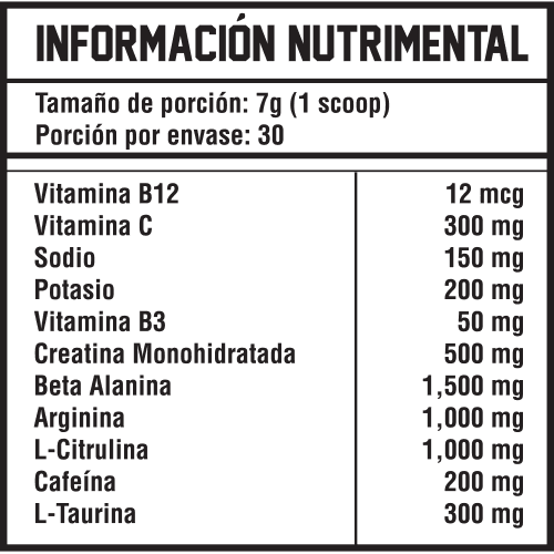 30 serv | Blackbear Oxido Pre entreno - Body Fit Supplements