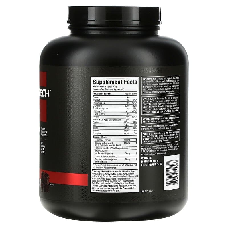4 Lbs | Muscletech Nitro-Tech Ripped - Body Fit Supplements