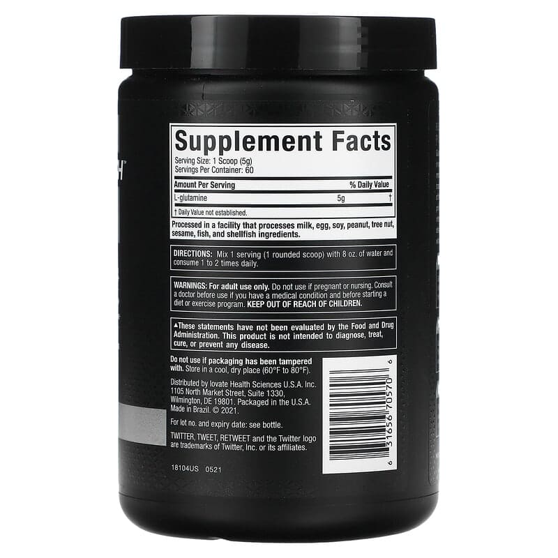 Glutamina Muscletech Platinum - Body Fit Supplements