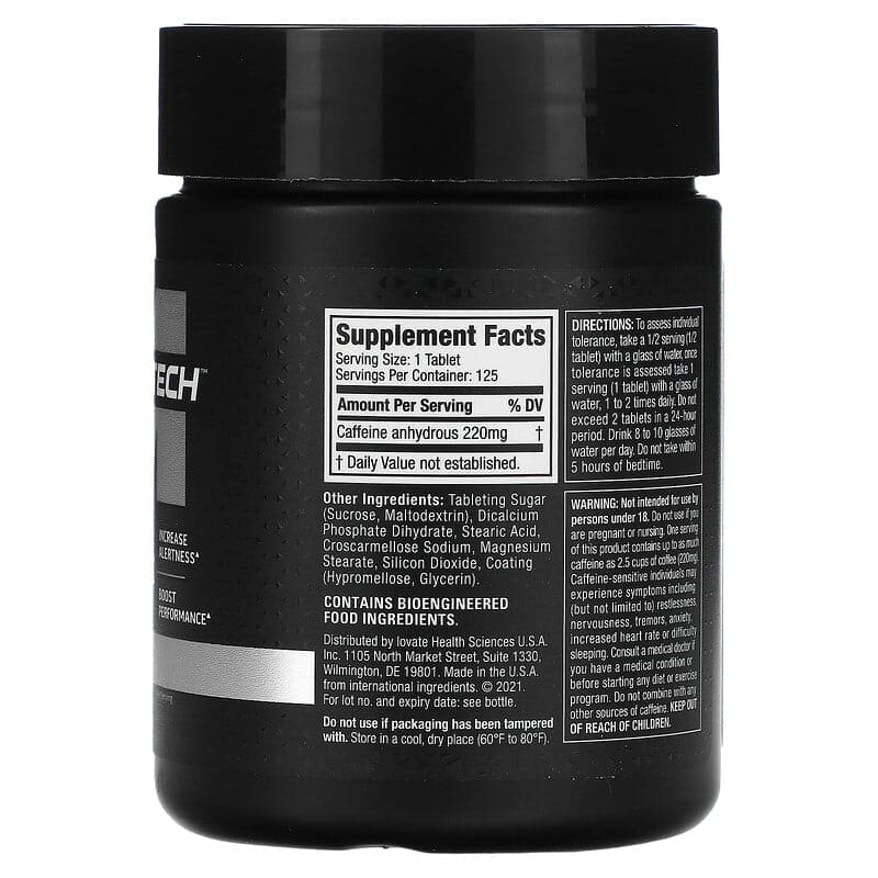 125 caps | Caffeine Muscletech Platinum 100% - Body Fit Supplements