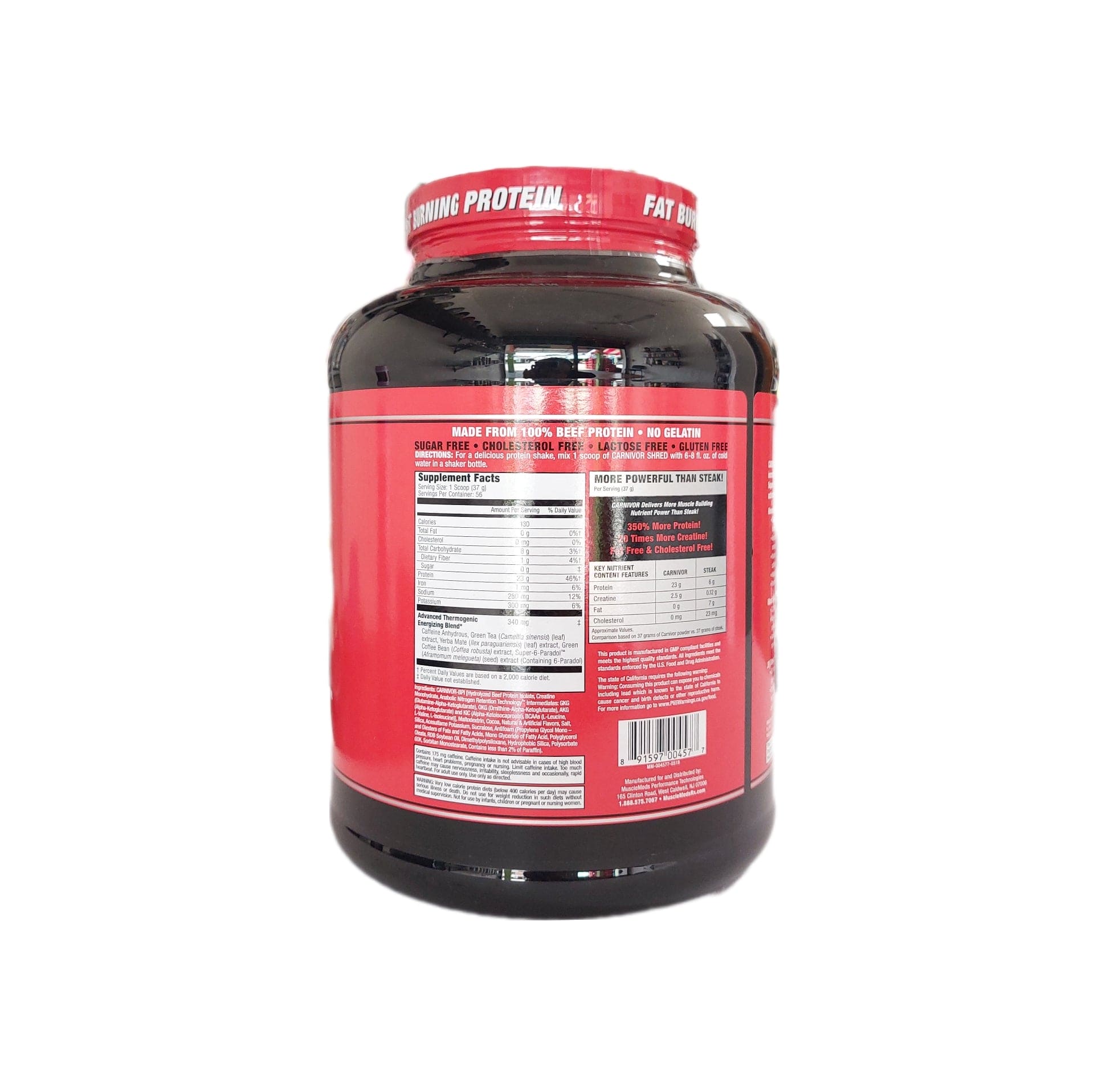 4.56 Lbs | Musclemeds Carnivor Shred - Body Fit Supplements