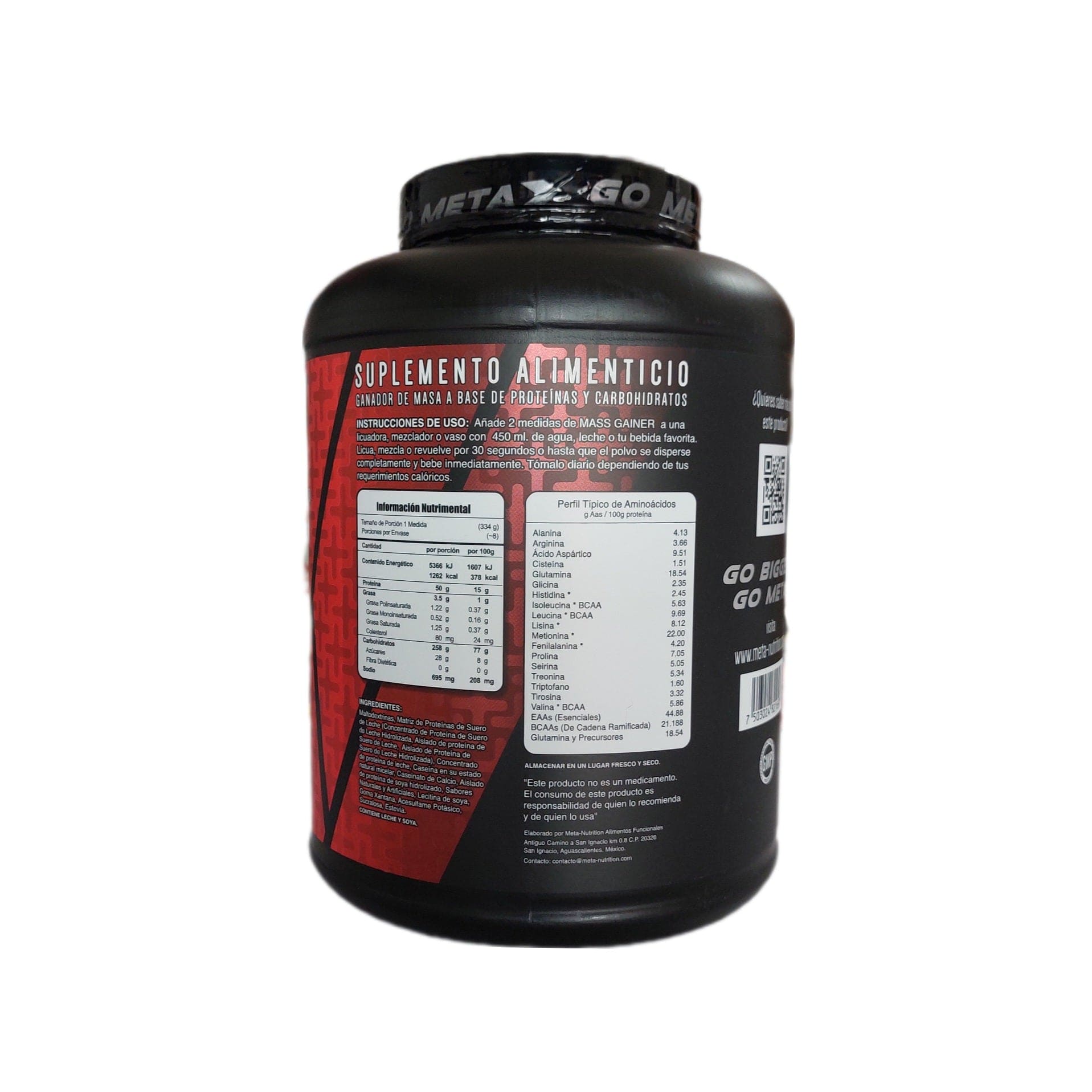 6 Lbs | Meta Nutrition Mass Gainer - Body Fit Supplements