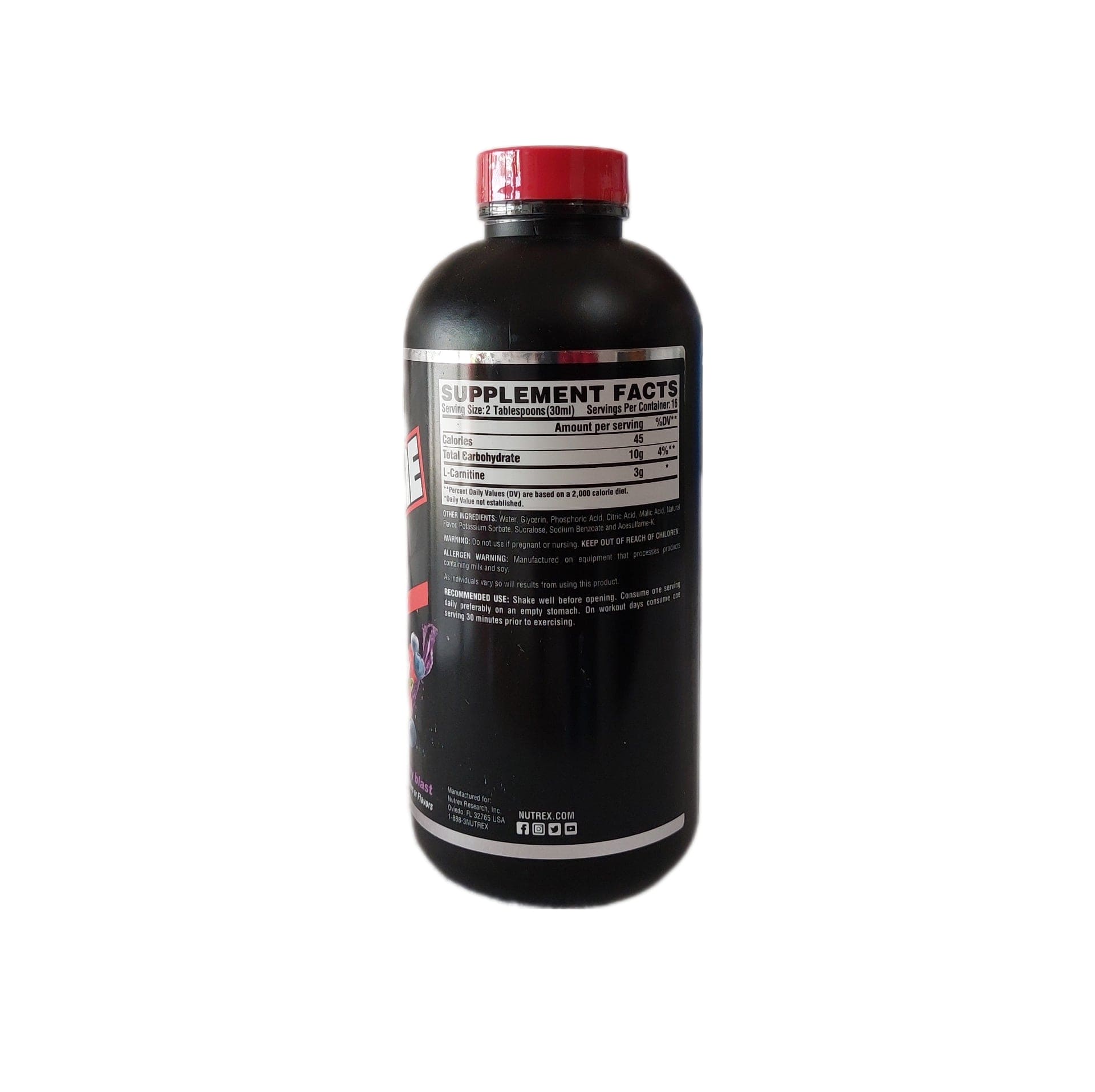L-Carnitina Nutrex Liquida 3000 16 Oz - Body Fit Supplements