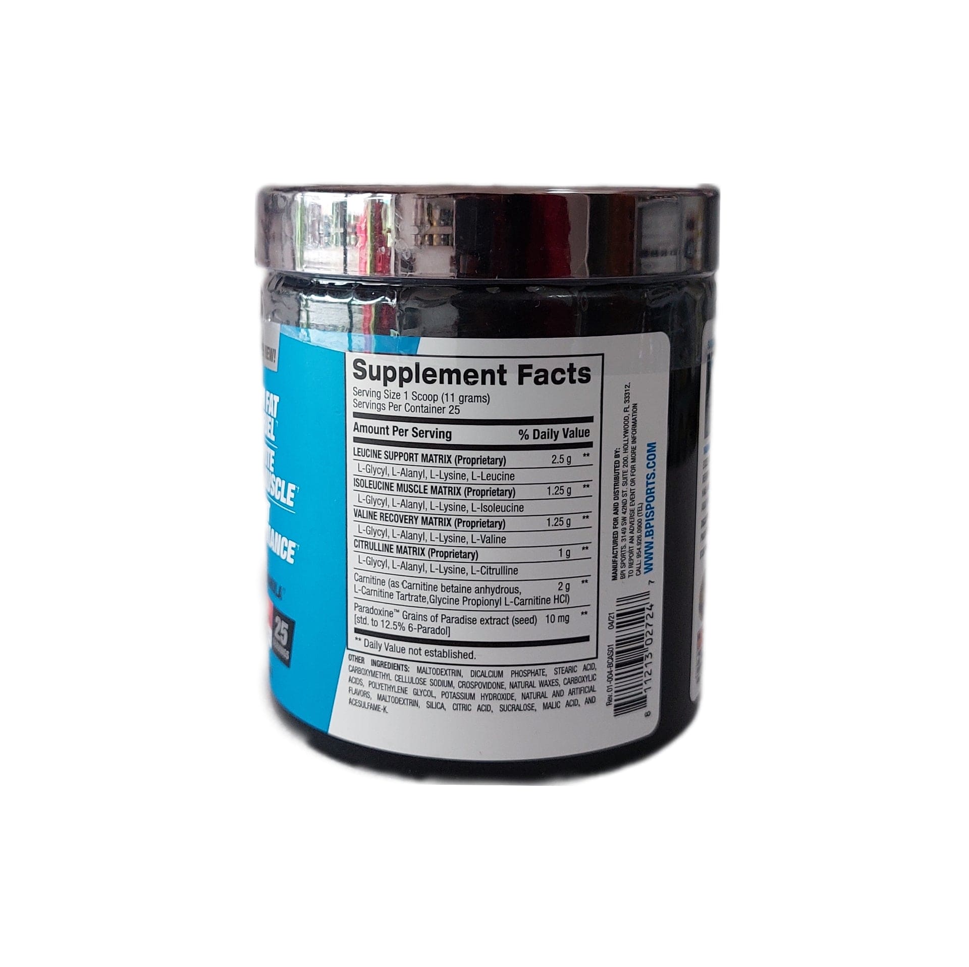 25 Servicios | Aminoacidos Bpi Best Bcaa Shredded - Body Fit Supplements
