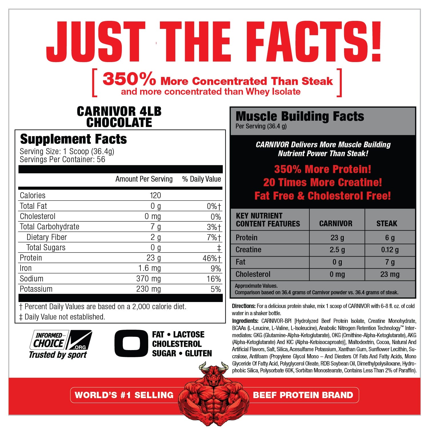 4 lbs | Musclemeds Carnivor - Body Fit Supplements