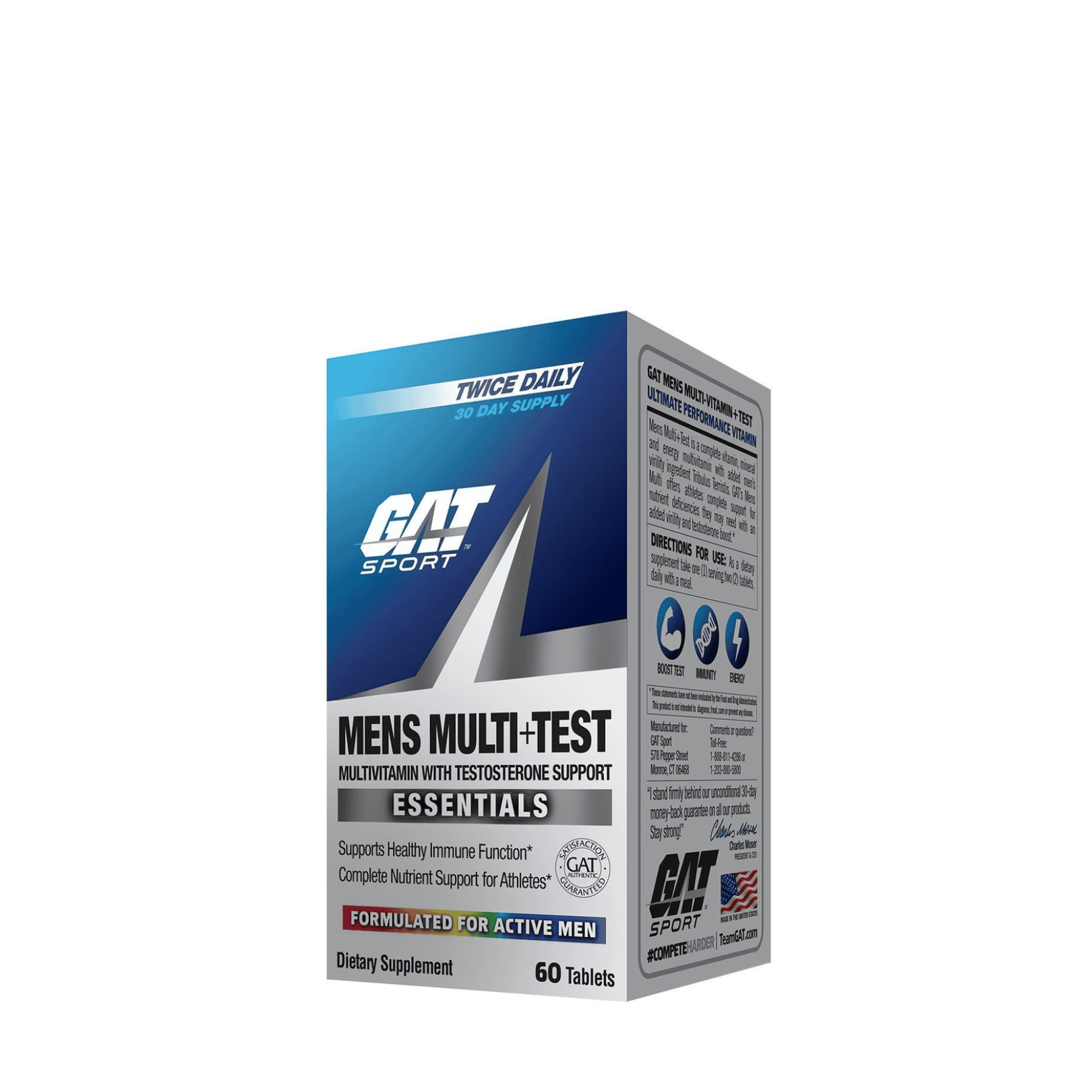 60 tabs | Multivitaminico - Mens Multi+Test GAT - Body Fit Supplements