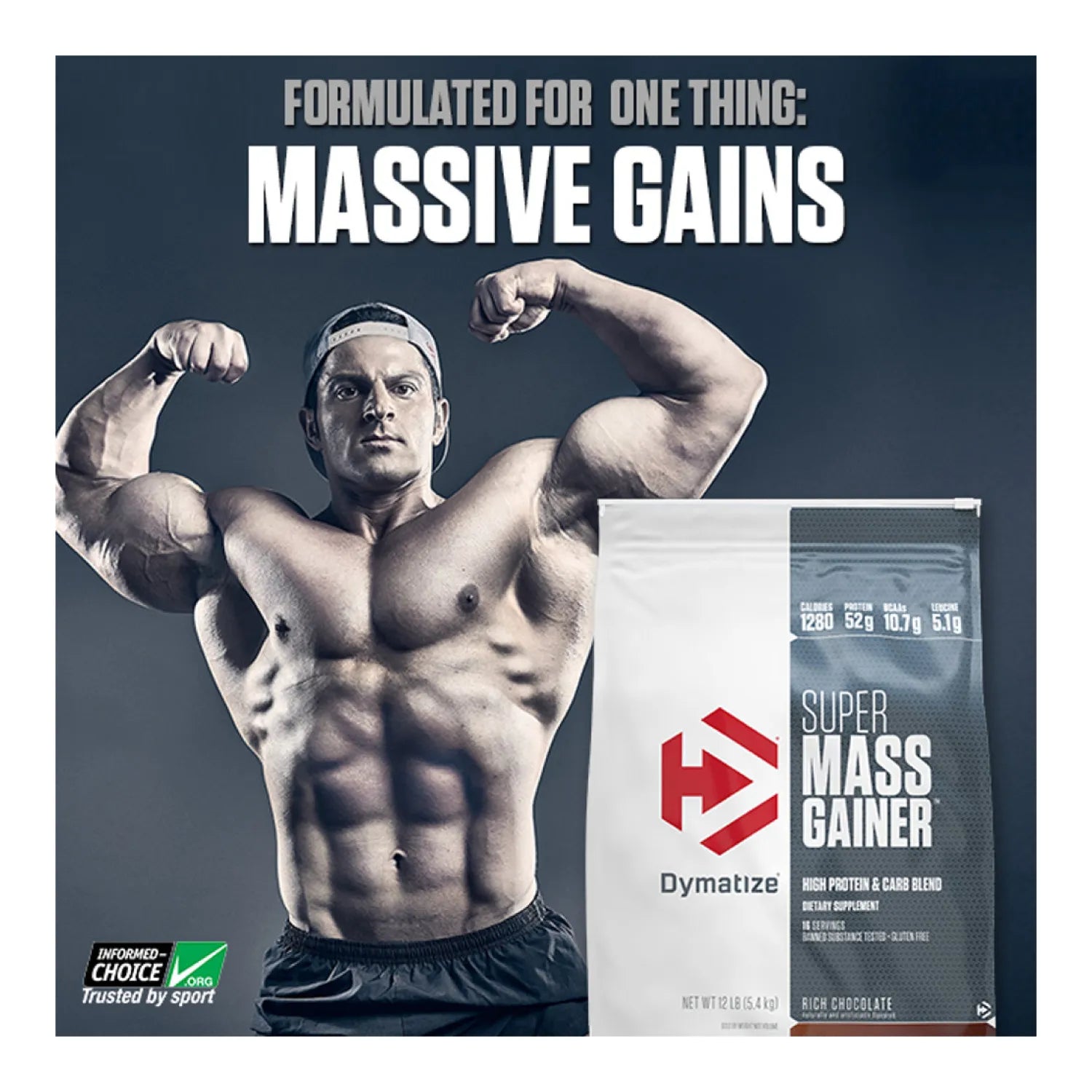 12 Lbs | Dymatize Mass Gainer - Body Fit Supplements