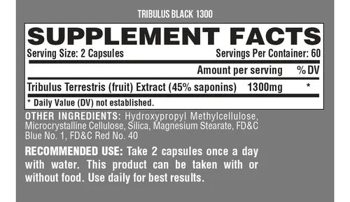 Nutrex Tribulus Black 1300 - Body Fit Supplements