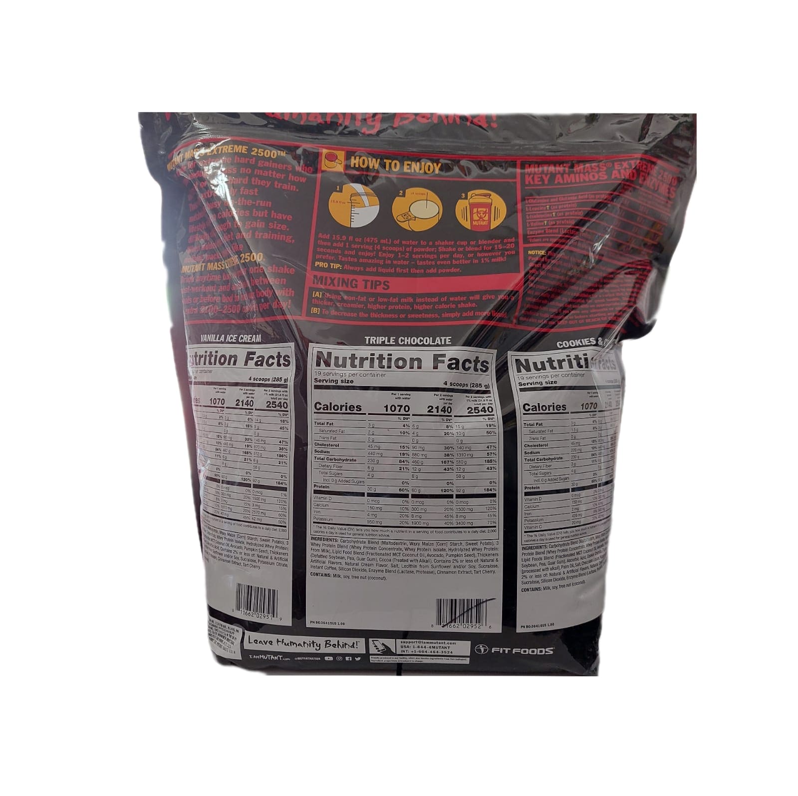 12 lbs | Mutant Mass Extreme 2500 - Body Fit Supplements