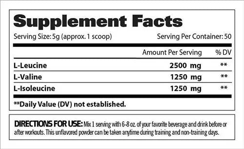 50 Servicios | GAT Bcaas Powder - Body Fit Supplements