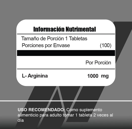 100 caps | Arginina Meta Nutrition - Body Fit Supplements