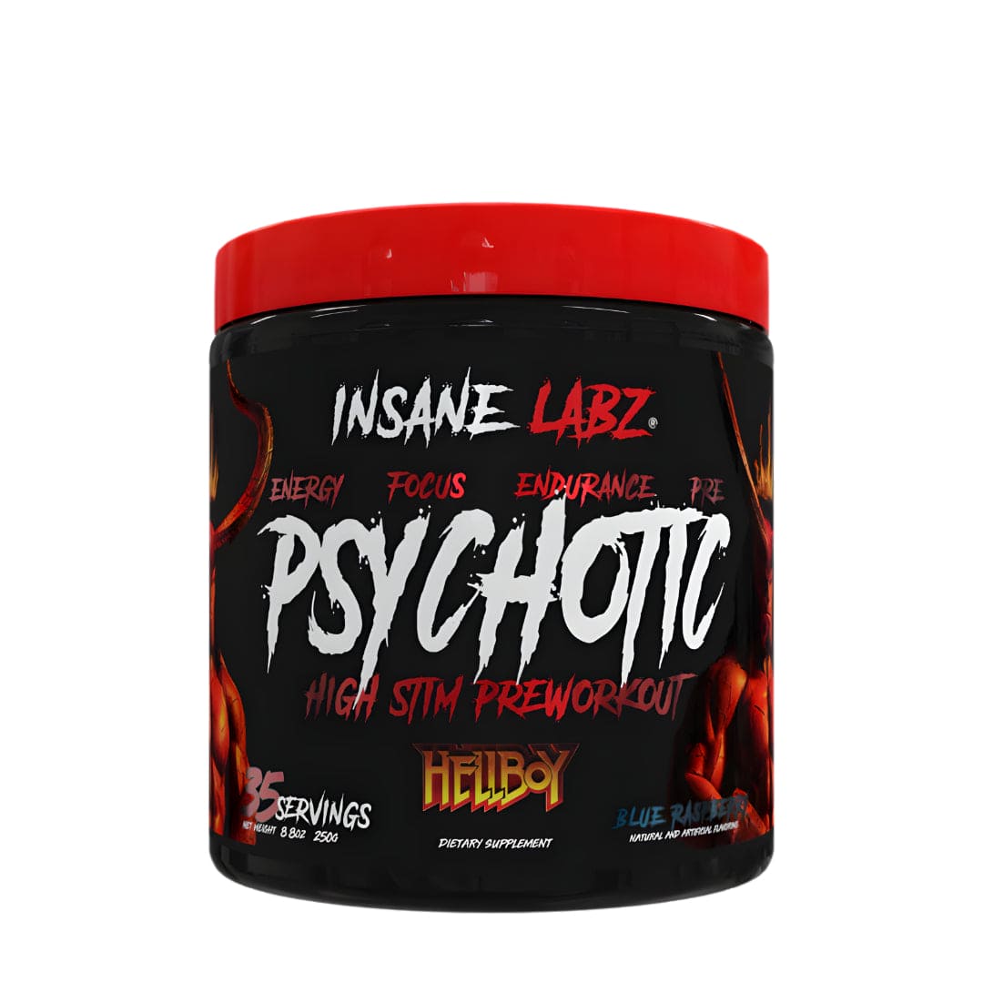 35 Servicios | Pre entreno Hellboy Psychotic - Body Fit Supplements